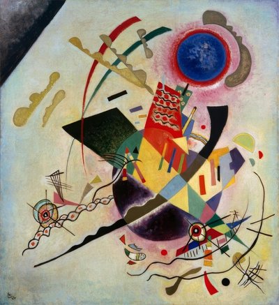 Blauwe cirkel door Wassily Kandinsky